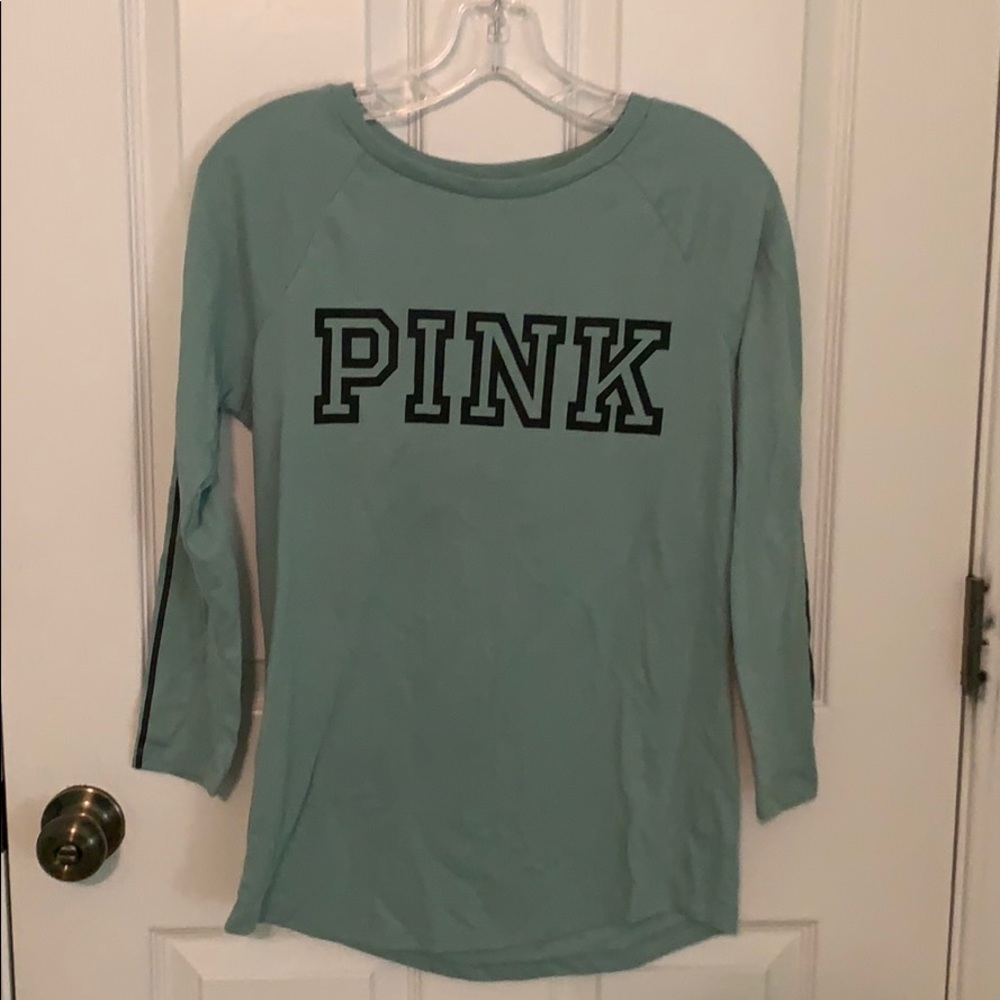 green/blue PINK long sleeve t-shirt